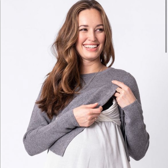Seraphine Layered Knit Maternity & Nursing  size 4 maternity nursing nwt - Picture 4 of 12